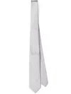 Prada Silk-satin Tie In Grey