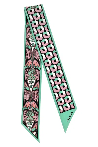 PRADA PRADA SILK SCARF