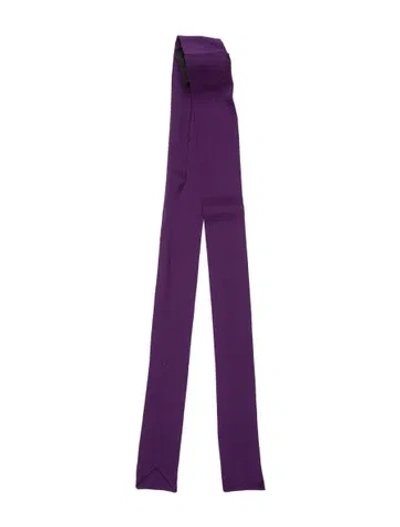 Pre-owned Prada Silk Scarf In Purple