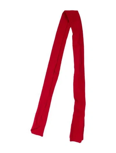 Pre-owned Prada Silk Scarf In Red