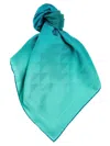Prada Silk Scarf Scarves And Foulards Blue