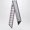 Prada Silk Scarf With Geometric Pattern