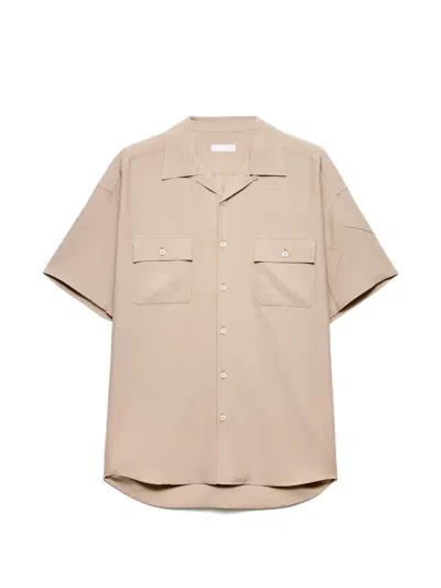 Prada Silk Shirt In Neutral