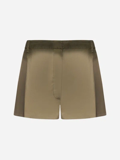 Prada Silk Shorts In Rope