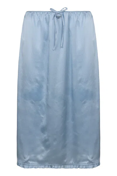 Prada Light-blue Satin Underskirt
