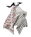 Prada Silk Suspender Top In Black / White