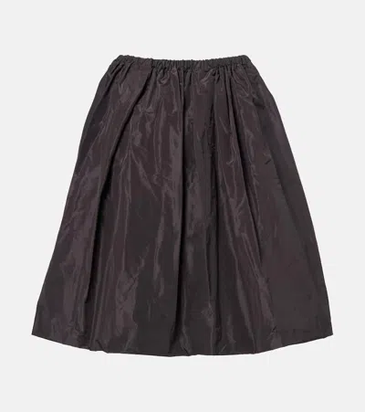 Prada Silk Taffeta Miniskirt In Black
