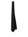 Prada Silk Tie In Black