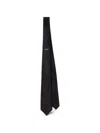 Prada Silk Tie In Black