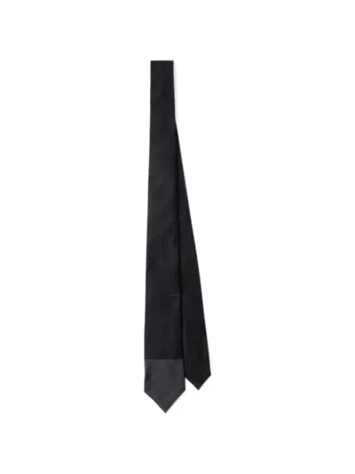 Prada Silk Tie In Black
