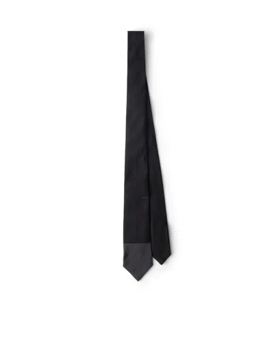 Prada Silk Tie In Black