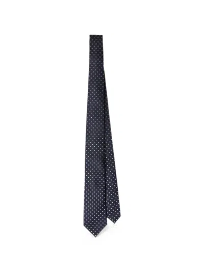 Prada Silk Tie In Blue