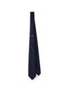 Prada Silk Tie In Blue
