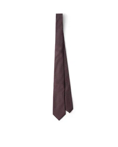 Prada Krawatte Aus Seide In Brown