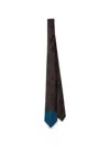 Prada Silk Tie In Brown