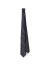 Prada Silk Tie In Gray