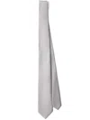 Prada Silk Tie In Grey