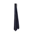 Prada Silk Tie In Navy