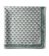 Prada Silk Triangle Scarf In Blue