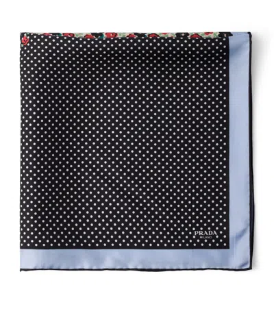 Prada Silk Twill Printed Scarf