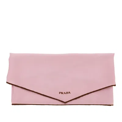 Prada Silk Twill Scarf In Pink