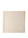 Prada Silk And Wool Shawl In Brown