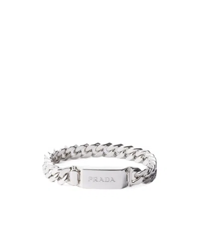 Prada Silver Chain Bracelet