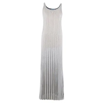 Pre-owned Prada Silver Knit Dress