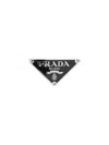 Prada Men Silver Metal Buckle
