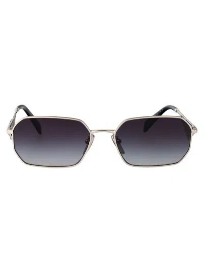 Prada Silver Metal Sunglasses In Metallic