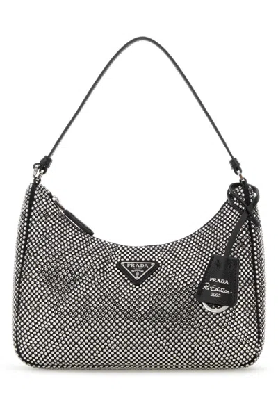 PRADA SILVER RE-EDITION 2005 SHOULDER BAG