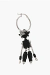 Prada Silver Robot Single Earring Grösse Unica