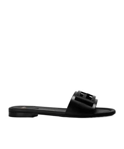 Prada Simple And Comfortable Flat Slippers In Black