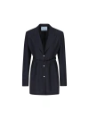 Prada Einreihige Jacke Aus Leichtem Mohair