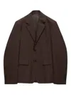 Prada Single-breasted Linen Blazer