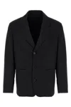 Prada Giacca In Misto Lana Nera  Uomo In Black