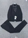 Prada Single-breasted Blazer And Pantsuit In Black