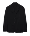 Prada Tailored Black Jacket With Notched Lapel In Black