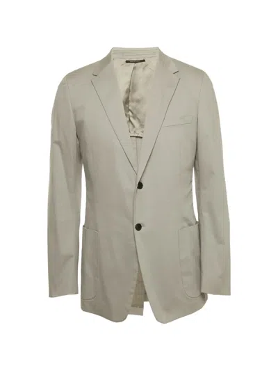 Pre-owned Prada Single-breasted Blazer In Neutral