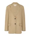 Prada Single-breasted Blazer In Olive Green