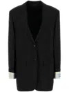Prada Einreihiges Sakko In Schwarz