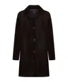 Prada Single-breasted Coat In Brown