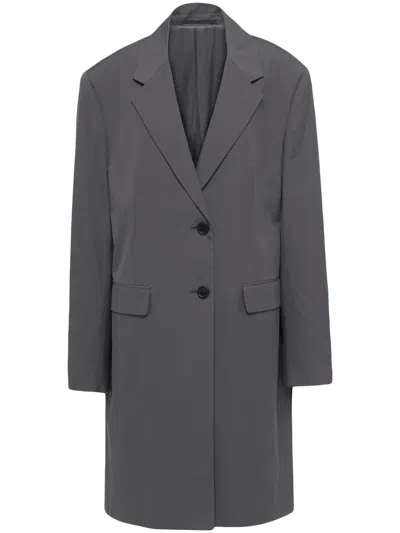 PRADA SINGLE-BREASTED COTTON COAT