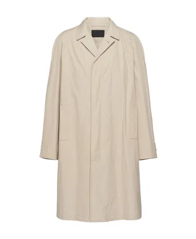 PRADA PRADA LONG-SLEEVED BELTED COAT