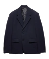 Prada Men's Stretch Wool Blazer In Blue