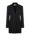 Prada Single-breasted Jacket In Black