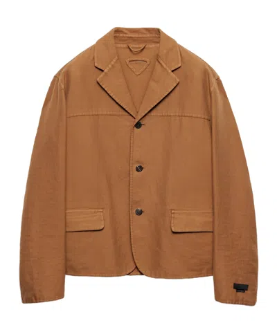 PRADA PRADA LONG-SLEEVED BUTTON-UP JACKET
