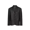 Prada Single-breasted Leather Jacket Men