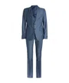 Prada Single-breasted Long-sleeved Suit In Blue