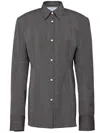 Prada Women's Single-breasted Pinstripe Wool Jacket In Grey